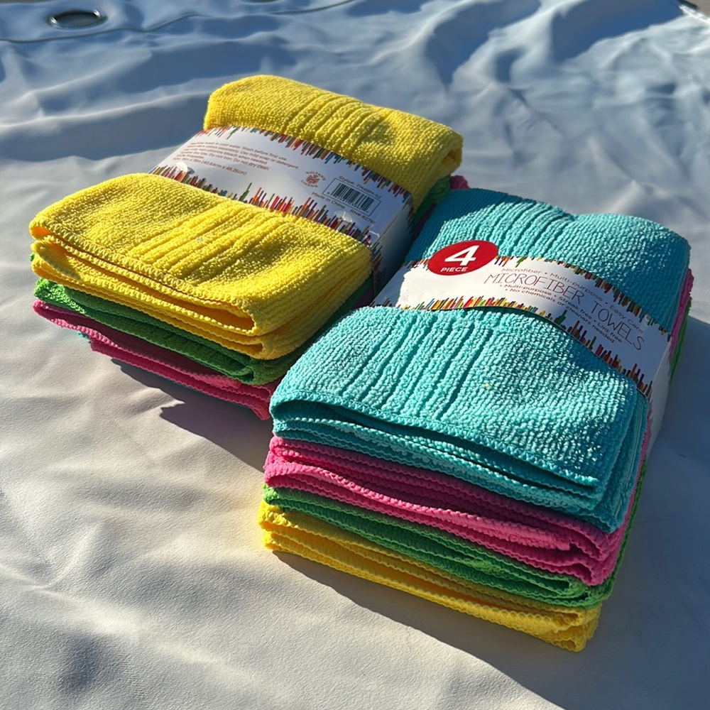 8 NEW Microfiber Towels